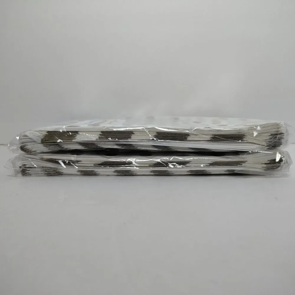 White Gold Paper Goodie Bags Party Supplies Assorted Patterns 2- 48 Count Packs